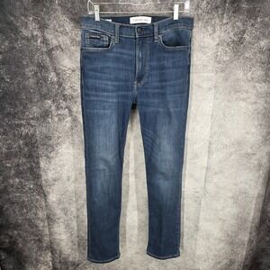 Calvin Klein Jeans Mes 30x30 Blue Slim Straight Mid Rise Medium Wash Stretch